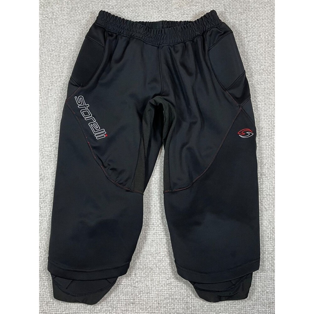 Storelli 3/4 Pants Shorts Men's Size Medium Padded Bodyshield Black Logo Goalie